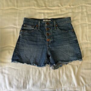 Madewell Dark Blue Jean Shorts